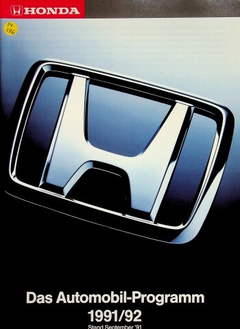296871 honda modellprogramm - 296871),